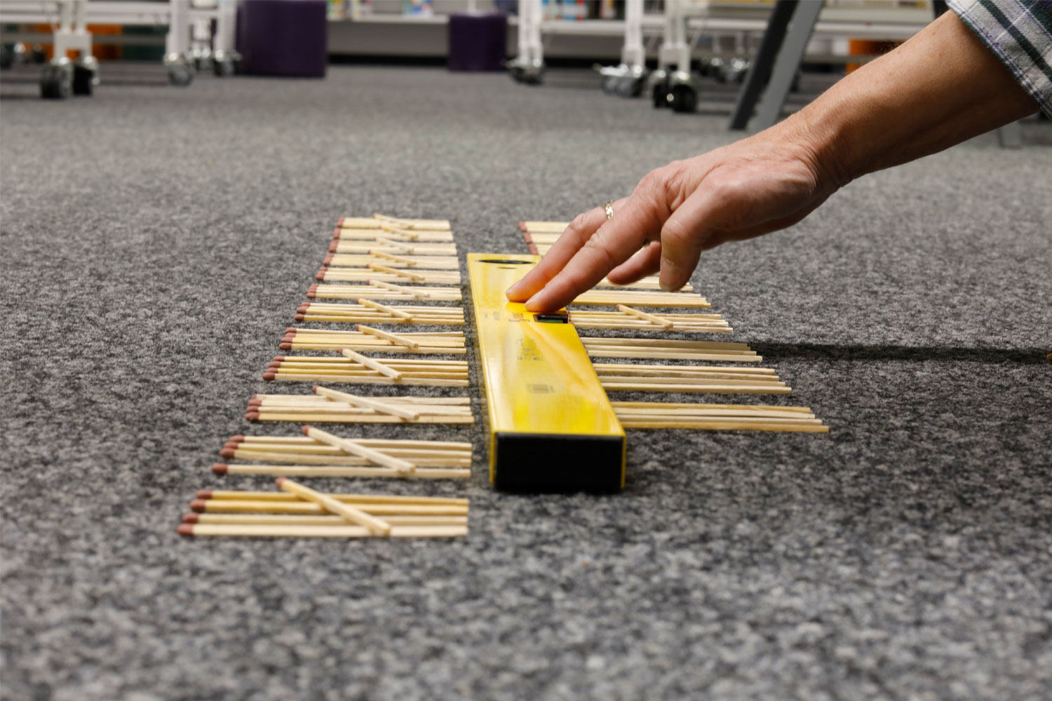 Streichhölzer Zählwerk